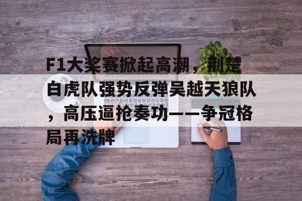 九游网页版登录入口-关于F1大奖赛掀起高潮，荆楚白虎队强势反弹吴越天狼队，高压逼抢奏功——争冠格局再洗牌的信息